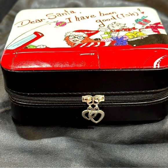 Brighton Dear Santa I have been good (ish) Jewelry Box Travel Case - Picture 1 of 16
